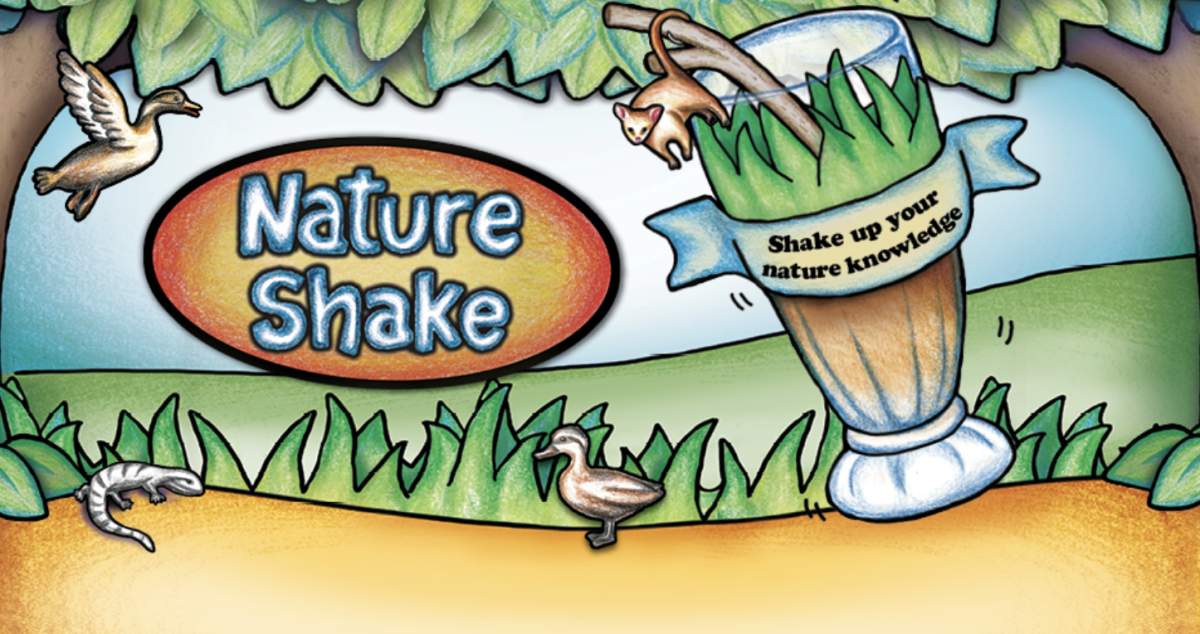 Banner for Nature Shake event at Wollongong Botanic Garden